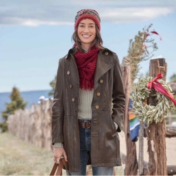 Sundance Carmicheal Leather Trenchcoat in Tuape | Size XL - Picture 4 of 14